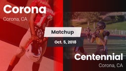 Matchup: Corona  vs. Centennial  2018