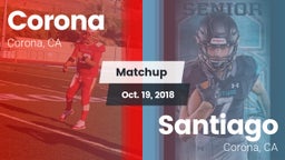Matchup: Corona  vs. Santiago  2018