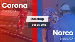 Matchup: Corona  vs. Norco  2018