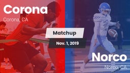 Matchup: Corona  vs. Norco  2019