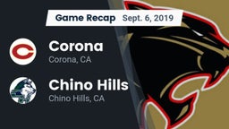 Recap: Corona  vs. Chino Hills  2019