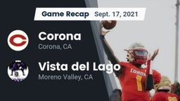 Recap: Corona  vs. Vista del Lago  2021