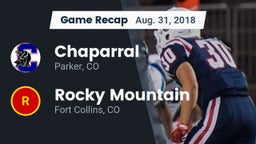Recap: Chaparral  vs. Rocky Mountain  2018