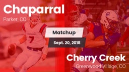 Matchup: Chaparral High vs. Cherry Creek  2018