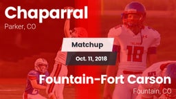 Matchup: Chaparral High vs. Fountain-Fort Carson  2018