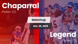 Matchup: Chaparral High vs. Legend  2018