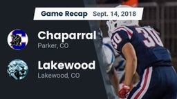 Recap: Chaparral  vs. Lakewood  2018