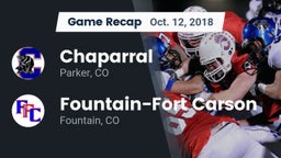 Recap: Chaparral  vs. Fountain-Fort Carson  2018