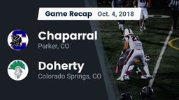 Recap: Chaparral  vs. Doherty  2018