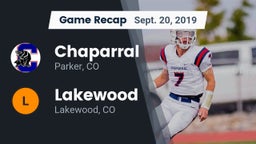 Recap: Chaparral  vs. Lakewood  2019