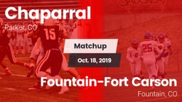 Matchup: Chaparral High vs. Fountain-Fort Carson  2019