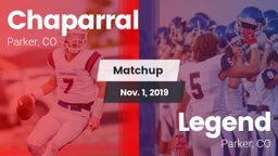 Matchup: Chaparral High vs. Legend  2019
