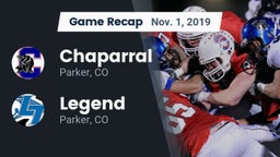 Recap: Chaparral  vs. Legend  2019