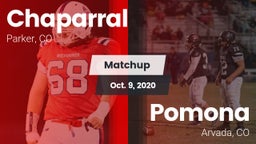 Matchup: Chaparral High vs. Pomona  2020