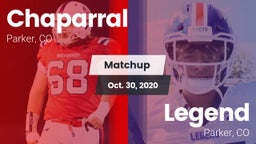Matchup: Chaparral High vs. Legend  2020