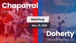 Matchup: Chaparral High vs. Doherty  2020