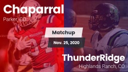 Matchup: Chaparral High vs. ThunderRidge  2020