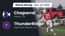 Recap: Chaparral  vs. ThunderRidge  2020