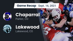 Recap: Chaparral  vs. Lakewood  2021