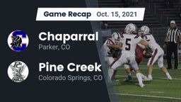 Recap: Chaparral  vs. Pine Creek  2021