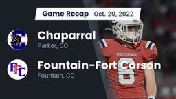 Recap: Chaparral  vs. Fountain-Fort Carson  2022