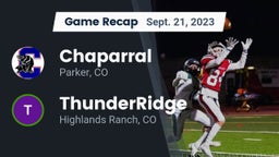 Recap: Chaparral  vs. ThunderRidge  2023