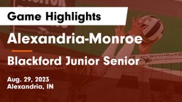 Alexandria-Monroe  vs Blackford Junior Senior  Game Highlights - Aug. 29, 2023