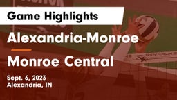 Alexandria-Monroe  vs Monroe Central  Game Highlights - Sept. 6, 2023