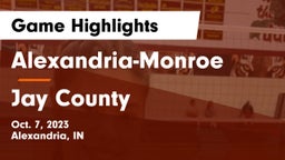 Alexandria-Monroe  vs Jay County  Game Highlights - Oct. 7, 2023