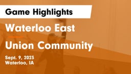 Waterloo East  vs Union Community  Game Highlights - Sept. 9, 2023