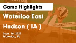 Waterloo East  vs Hudson   ( IA ) Game Highlights - Sept. 16, 2023