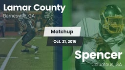 Matchup: Lamar County High vs. Spencer  2016