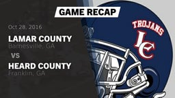 Recap: Lamar County  vs. Heard County  2016