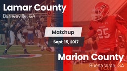 Matchup: Lamar County High vs. Marion County  2017