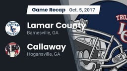 Recap: Lamar County  vs. Callaway  2017