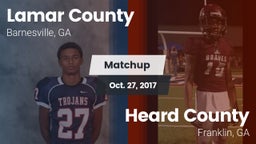 Matchup: Lamar County High vs. Heard County  2017