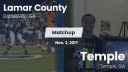 Matchup: Lamar County High vs. Temple  2017