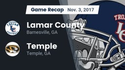 Recap: Lamar County  vs. Temple  2017