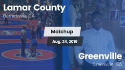 Matchup: Lamar County High vs. Greenville  2018