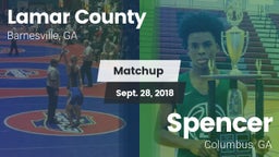 Matchup: Lamar County High vs. Spencer  2018