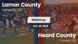 Matchup: Lamar County High vs. Heard County  2018