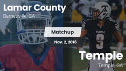 Matchup: Lamar County High vs. Temple  2018