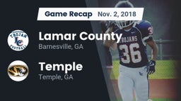 Recap: Lamar County  vs. Temple  2018