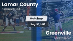 Matchup: Lamar County High vs. Greenville  2019
