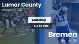 Matchup: Lamar County High vs. Bremen  2019