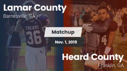 Matchup: Lamar County High vs. Heard County  2019