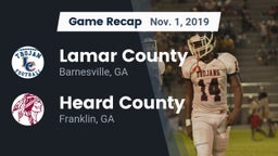 Recap: Lamar County  vs. Heard County  2019