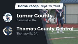 Recap: Lamar County  vs. Thomas County Central  2020
