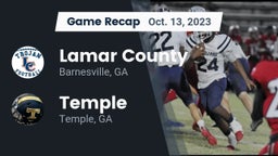 Recap: Lamar County  vs. Temple  2023