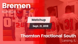 Matchup: Bremen vs. Thornton Fractional South  2018